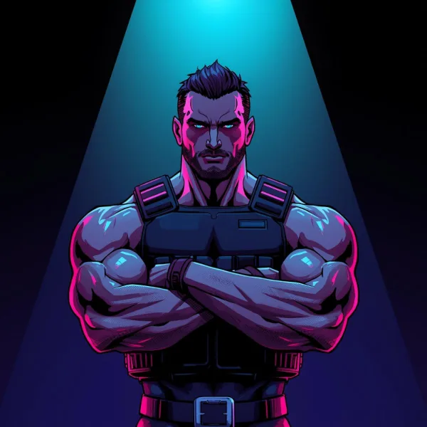 Spotlight tier — GUY portrait.